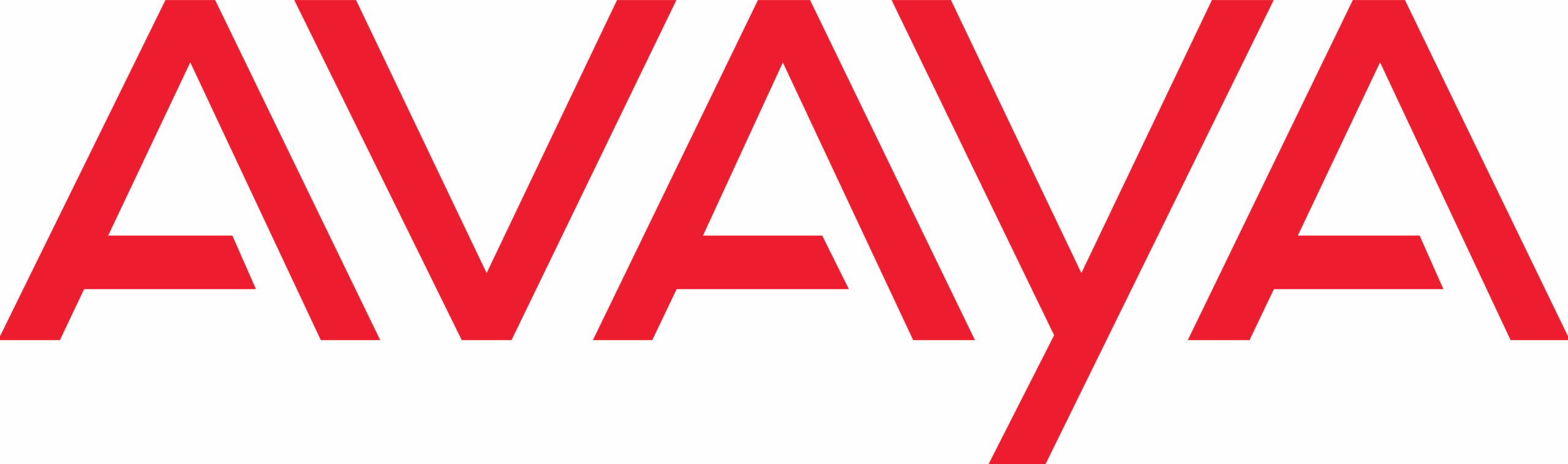 Red AVAYA logo with bold, capitalized letters on a solid red background.